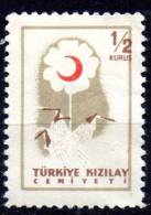 TURKEY 1957 Red Crescent. -1/2k. - Drab And Brown  MH - Charity Stamps