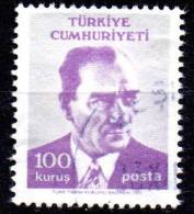 TURKEY 1971 Kemal Ataturk -100k. - Violet And Grey    FU - Gebraucht