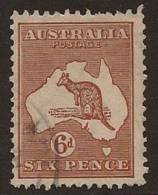 AUSTRALIA 1931 6d Kangaroo VFU SG 132 TG226 - Gebraucht