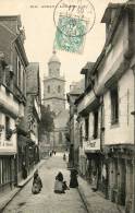 CPA 56 AURAY LA RUE DU LAIT 1905 - Auray