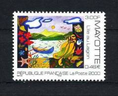 MAYOTTE 2000 Poste N° 84 **  Neuf Ier Choix. SUP.  ( L'île Au Lagon, Pirogue) - Autres & Non Classés