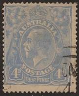 AUSTRALIA 1918 4d KGV VFU SG 65b TG231 - Gebruikt