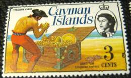 Cayman Islands 1974 Treasure Chest 3c - Mint - Kaaiman Eilanden