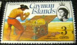 Cayman Islands 1974 Treasure Chest 3c - Mint - Cayman (Isole)