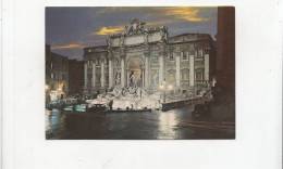 BT1595 Italy Rome Fountain Of Trevi By Night 2 Scans - Fontana Di Trevi