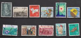JAPON °  YT N° LOT DE 11 TIMBRES OBLITERES - Used Stamps