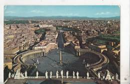 BT1552 Italy Rome Panorama From The Cupola Of St. Peter 2 Scans - Panoramische Zichten, Meerdere Zichten