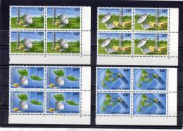 Western Samoa 1980 Satellite Stations Set As Blocks Of 4 MNH - Samoa (Staat)