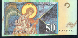 MACEDONIA   P15a  50  DENARI  1996  #AA   FIRST PREFIX !   UNC.! - North Macedonia