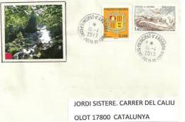 Belle Lettre De La Poste Locale De Sant Julia De Loria, Adressée En Catalogne (t-p Bordes De Mereig. Canillo) Andorra. - Storia Postale