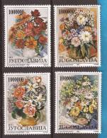 YU - OFFER JUGOSLAVIJA  ARTE FLORA PITTURA NEVER HINGED - Unused Stamps