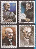 YU - OFFER JUGOSLAVIJA  ARTE  PITTURA PERSONS-NIKOLA TESLA, MIHAILO PETROVIC,NEVER HINGED - Nuevos