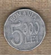 RUMANIA  -  5000 Lei  2002  KM158 - Roumanie