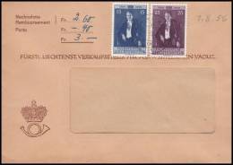 Liechtenstein 1956, Value Cover - Covers & Documents