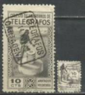 0122- SELLO FISCALES COLEGIO HUERFANOS  TELEGRAFOS,CORREOS,DIFERE NTES ,CARTAGENA - Liefdadigheid