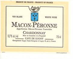 Etiquette Macon Péronne ( Chardonnay ) - Bourgogne
