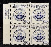 W0002 MICRONESIA 1985, Mi 36 Official Seal Block Of 4  MNH - Micronesië