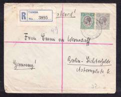 E-AFR-04  LETTER FROM TANGA TO GERMANY 02.10.1929 - Tanganyika (...-1932)