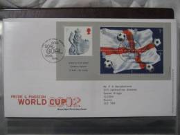 Great Britain 2002 World Cup Fdc - 2001-2010 Decimal Issues