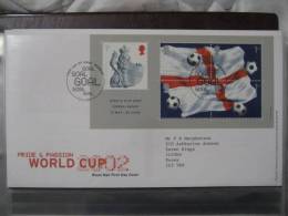 Great Britain 2002 World Cup Fdc - 2001-2010 Em. Décimales