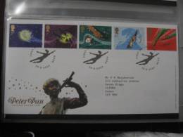 Great Britain 2002 Peter Pan Fdc - 2001-10 Ediciones Decimales