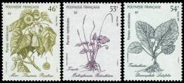 Polynésie 1987 - Plantes Médicinales - 3val Neuf // Mnh - Ungebraucht