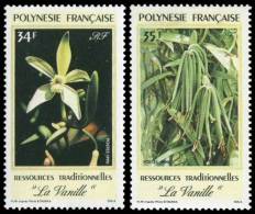 Polynésie 1990 - Fleurs, La Vanille - 2val Neuf // Mnh - Ungebraucht