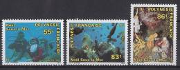 Polynésie 1991 - Plongeurs, Noël Sous La Mer - 3val Neuf // Mnh - Ongebruikt