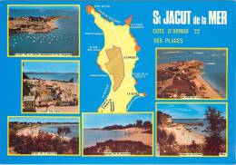 SAINT JACUT DE LA MER   MULTIVUES  SES PLAGES SCANS RECTO VERSO - Saint-Jacut-de-la-Mer