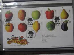 Great Britain 2003 Fruit And Veg Fdc - 2001-2010 Dezimalausgaben