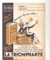 Protège Cahier La Triomphante Encaustiques Etablissements Menu Frères à Poitiers (86) Des Années 1960 - Book Covers