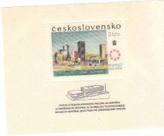 CECOSLOVACCHIA CESKOSLOVENSKO 1967 EXPO MONTREAL - BF INTEGRO - Hojas Bloque