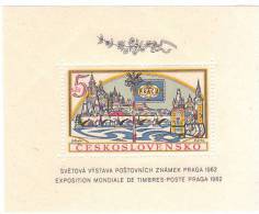 CECOSLOVACCHIA CESKOSLOVENSKO 1962 ESPOSIZIONE FILATELICA MONDIALE - BF INTEGRO - Hojas Bloque