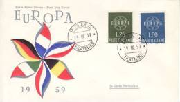 ITALY 1959 EUROPA CEPT FDC ( Roma ) - 1959