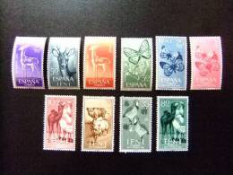 IFNI  1964   3 SERIES    Edifil Nº 203 / 205 + 195 / 197 + 159 / 162 Sellos Sin Goma - Ifni