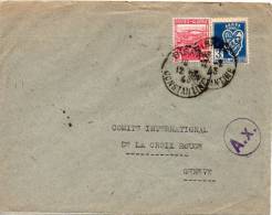 ALGERIE LETTRE CENSUREE POUR LA SUISSE 1943 - Covers & Documents