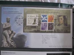 Great Britain 2009 Robert Burns Fdc - 2001-2010 Decimal Issues