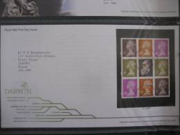 Great Britain 2009 Darwin Booklet Pane Fdc - 2001-2010 Decimal Issues