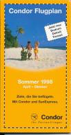 Condor Flugplan Sommer 1998 - Flugverbindungen - Catalogi