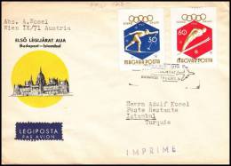 Hungary 1960, Airmail Cover Budapest To Istambul - Covers & Documents