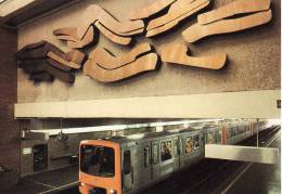 Brussel, Rame Metro, U-bahn,Station Pétillon, Circule Non - Subway