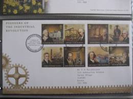 Great Britain 2009 Pioneers Of The Industrial Revolution Fdc - 2001-2010 Dezimalausgaben