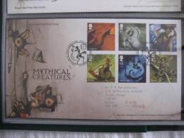 Great Britain 2009 Mythical Creatures Fdc - 2001-2010 Em. Décimales