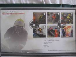 Great Britain 2009 Fire And Rescue Service Fdc - 2001-2010 Dezimalausgaben