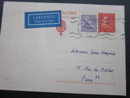 Brevkort Entier Postal +timbre Rajouté Goteborg Suéde Sverige Lettre Letter Cover Entiers Postaux Pour Librairie Paris - Entiers Postaux