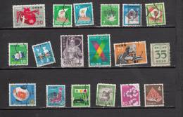 JAPON LOT DE 18 TIMBRES - Usados