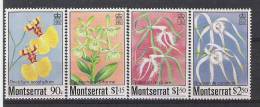 1985 MONTSERRAT 565-68 ** Série Complète Orchidées - Montserrat