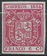ESPAGNE - Très Bon FAUX Du 6 C. De 1854 Neuf - Unused Stamps