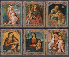 Burundi 1973 Christmas  Art Painting - Mi.1017-1022A - Used - Used Stamps