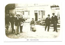 Cp, Région, Bourgogne 1900 - C'est Dimanche - D'après Une Photographie Ancienne - Bourgogne